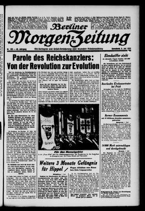 Berliner Morgen-Zeitung on Jul 8, 1933