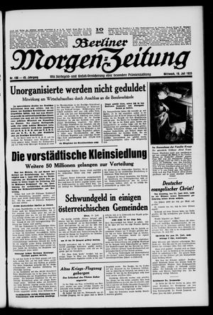 Berliner Morgen-Zeitung vom 19.07.1933