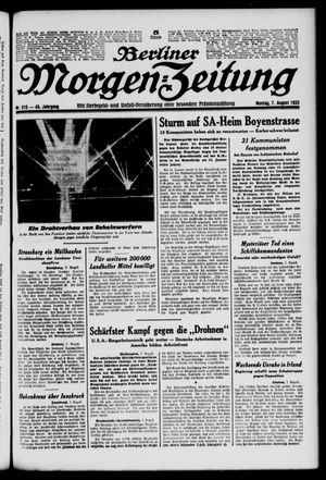 Berliner Morgen-Zeitung on Aug 7, 1933