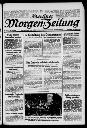 Berliner Morgen-Zeitung vom 23.08.1933