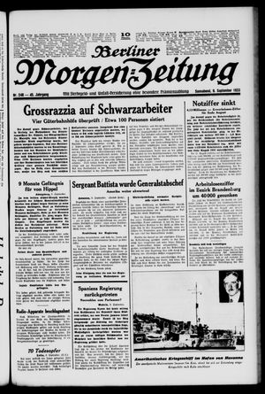 Berliner Morgen-Zeitung vom 09.09.1933