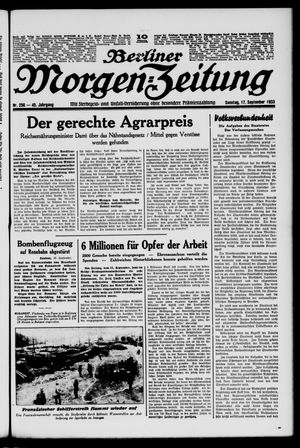 Berliner Morgen-Zeitung vom 17.09.1933