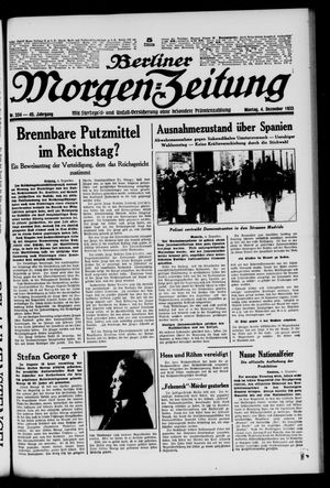 Berliner Morgen-Zeitung vom 04.12.1933