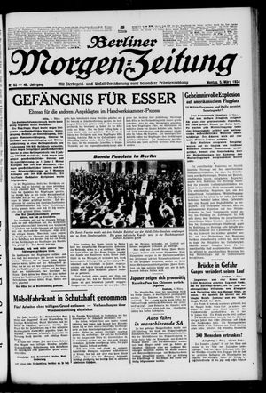 Berliner Morgen-Zeitung vom 05.03.1934