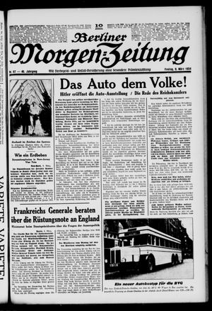 Berliner Morgen-Zeitung vom 09.03.1934