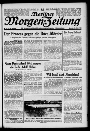 Berliner Morgen-Zeitung vom 20.03.1934