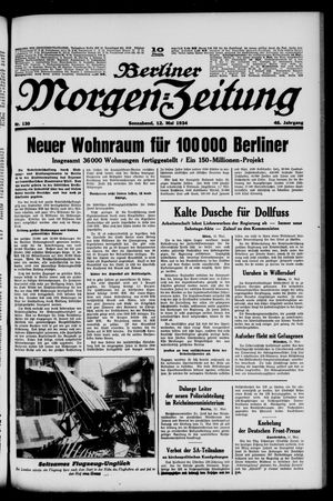 Berliner Morgen-Zeitung vom 12.05.1934