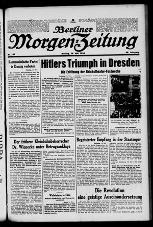 Berliner Morgen-Zeitung vom 28.05.1934