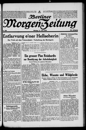 Berliner Morgen-Zeitung vom 11.06.1934