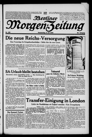 Berliner Morgen-Zeitung vom 05.07.1934