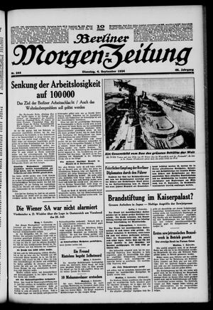 Berliner Morgen-Zeitung vom 04.09.1934