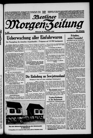 Berliner Morgen-Zeitung vom 12.09.1934
