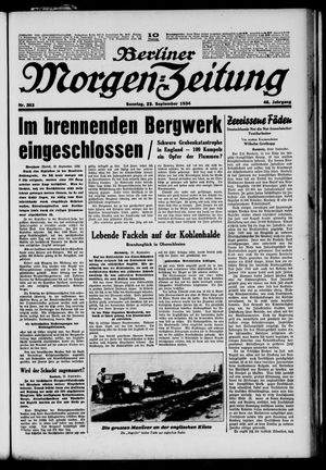 Berliner Morgen-Zeitung vom 23.09.1934