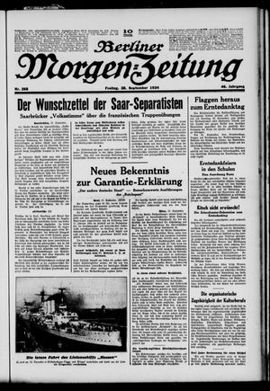 Berliner Morgen-Zeitung vom 28.09.1934