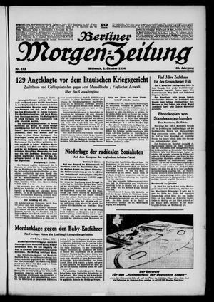 Berliner Morgen-Zeitung vom 03.10.1934
