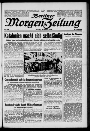 Berliner Morgen-Zeitung vom 07.10.1934
