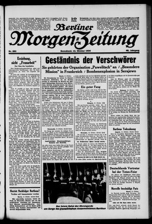 Berliner Morgen-Zeitung vom 13.10.1934