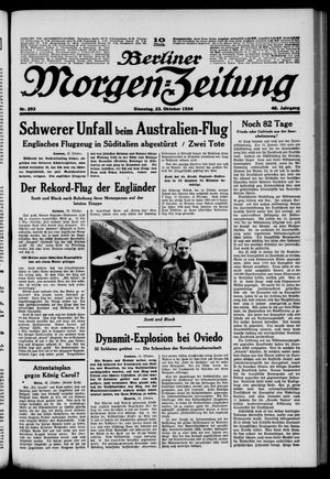 Berliner Morgen-Zeitung vom 23.10.1934
