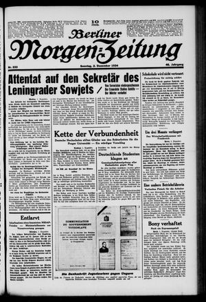 Berliner Morgen-Zeitung vom 02.12.1934
