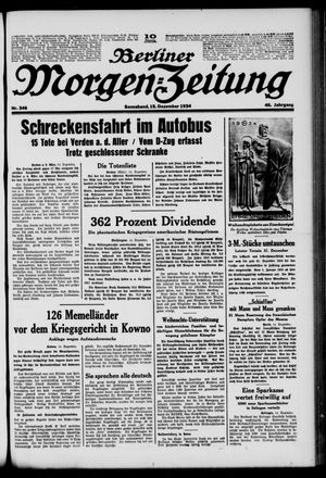Berliner Morgen-Zeitung vom 15.12.1934