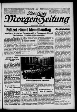 Berliner Morgen-Zeitung vom 05.01.1935