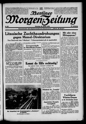 Berliner Morgen-Zeitung on Jan 22, 1935