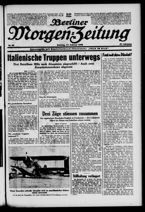 Berliner Morgen-Zeitung vom 17.02.1935