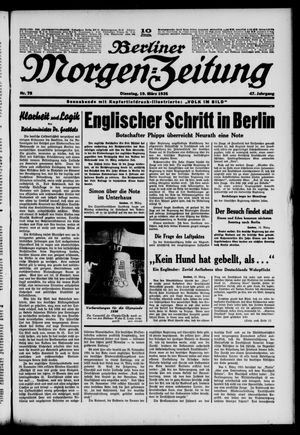 Berliner Morgen-Zeitung on Mar 19, 1935