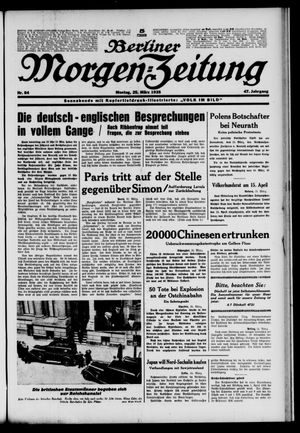 Berliner Morgen-Zeitung vom 25.03.1935