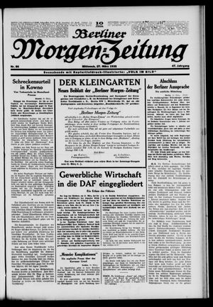 Berliner Morgen-Zeitung vom 27.03.1935