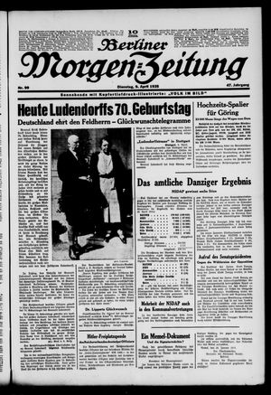 Berliner Morgen-Zeitung vom 09.04.1935