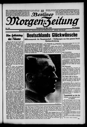 Berliner Morgen-Zeitung vom 20.04.1935