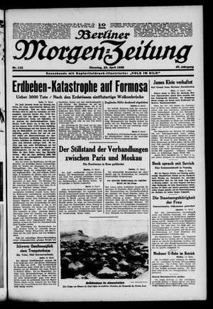 Berliner Morgen-Zeitung vom 23.04.1935