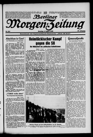 Berliner Morgen-Zeitung vom 04.08.1935