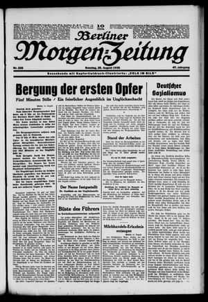 Berliner Morgen-Zeitung vom 25.08.1935