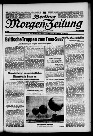 Berliner Morgen-Zeitung vom 27.08.1935