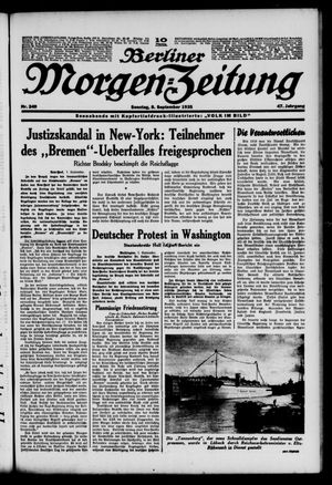 Berliner Morgen-Zeitung vom 08.09.1935