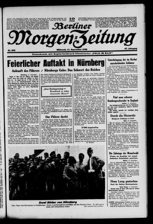 Berliner Morgen-Zeitung vom 11.09.1935