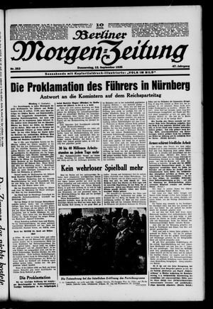 Berliner Morgen-Zeitung on Sep 12, 1935