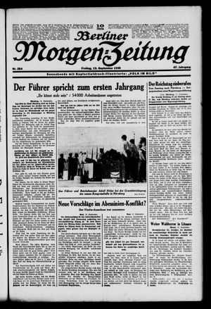 Berliner Morgen-Zeitung on Sep 13, 1935
