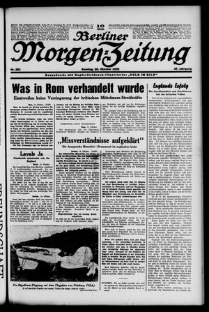 Berliner Morgen-Zeitung vom 20.10.1935