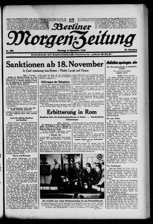 Berliner Morgen-Zeitung vom 03.11.1935