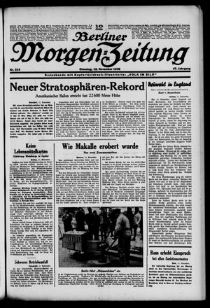 Berliner Morgen-Zeitung vom 12.11.1935