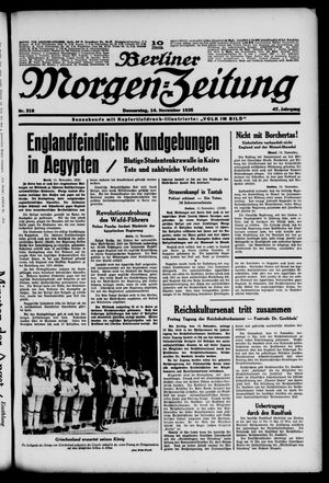Berliner Morgen-Zeitung vom 14.11.1935
