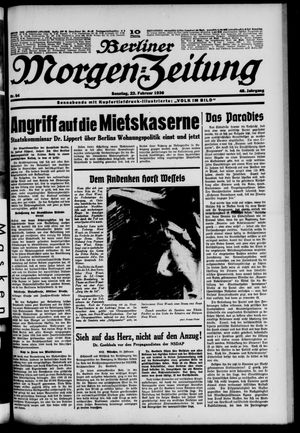 Berliner Morgen-Zeitung vom 23.02.1936