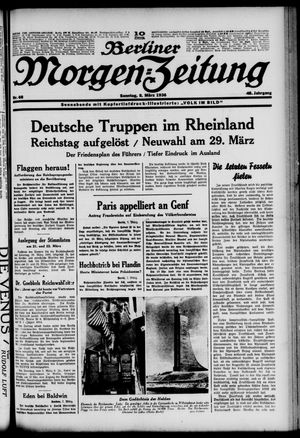 Berliner Morgen-Zeitung vom 08.03.1936