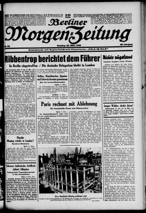 Berliner Morgen-Zeitung vom 22.03.1936