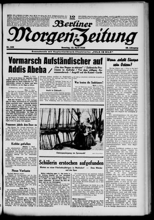 Berliner Morgen-Zeitung vom 12.04.1936