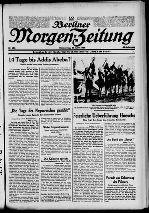 Berliner Morgen-Zeitung vom 16.04.1936