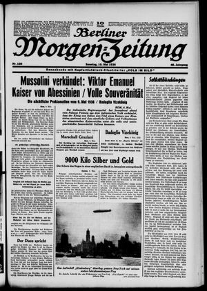 Berliner Morgen-Zeitung vom 10.05.1936